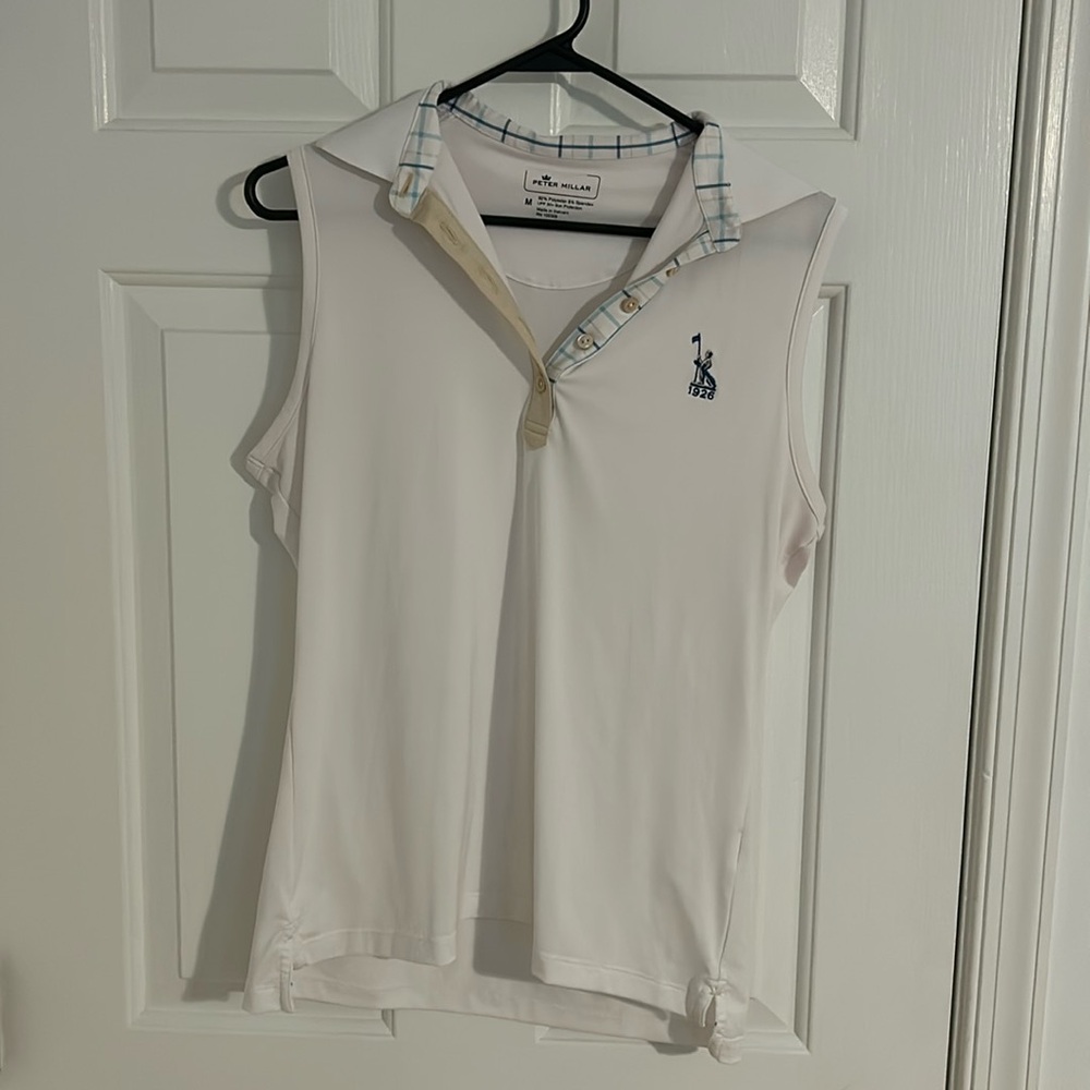 Peter Millar sleeveless polo size M